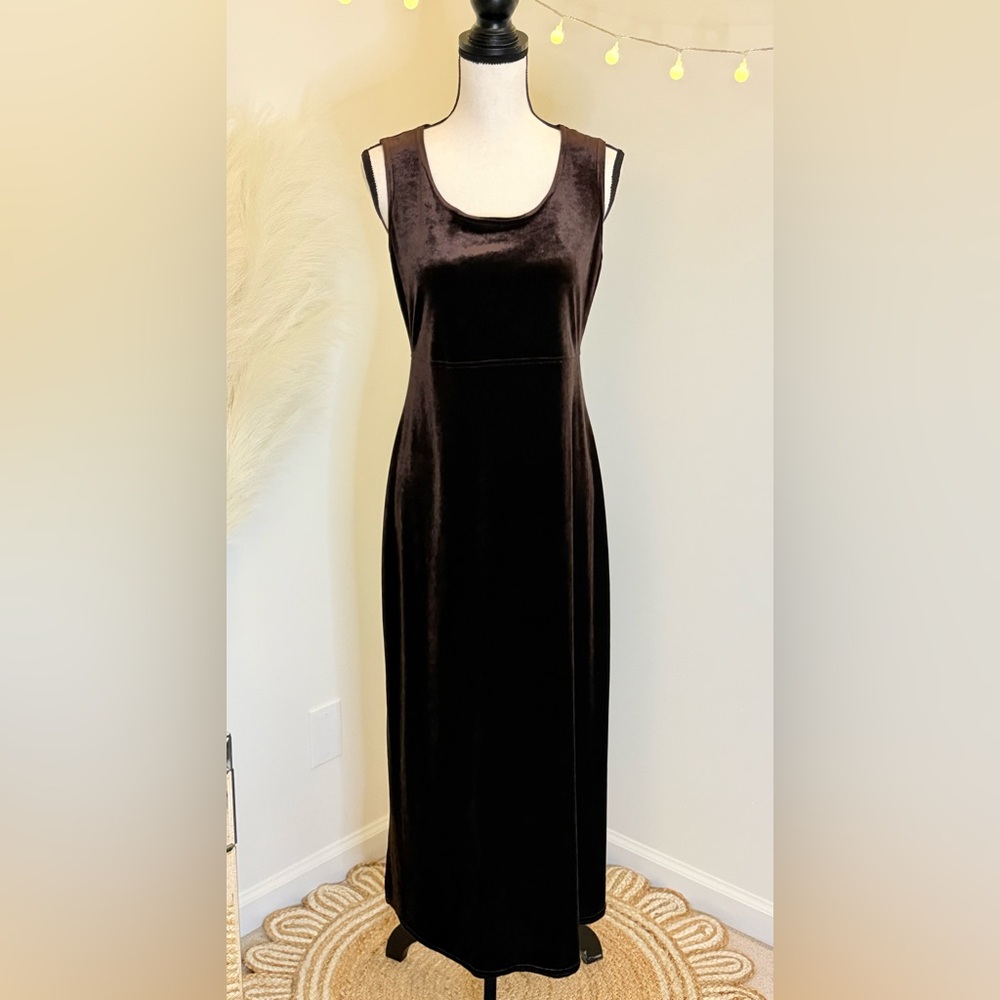 🌾 Rich Chocolate Brown Velvet Rabbit Rabbit Rabbit Maxi Dress